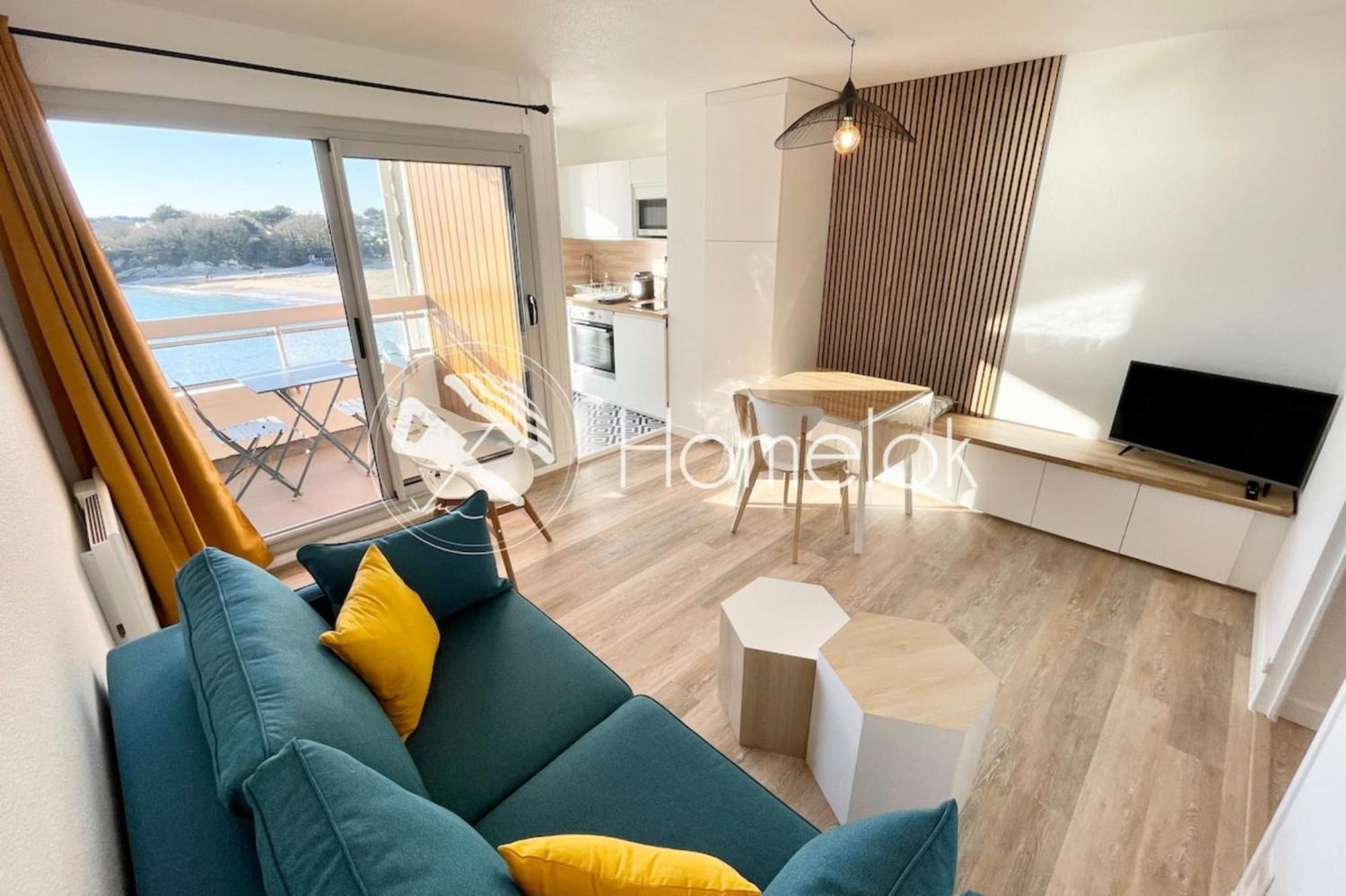Pieds Dans L'Eau T2 Archi Cosy - Vue Mer 180 Ploemeur Zewnętrze zdjęcie